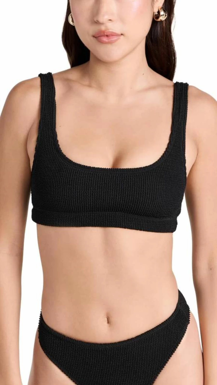 Good American Women's Scoop Bikini Top - Always Fits Comfort Swimwear