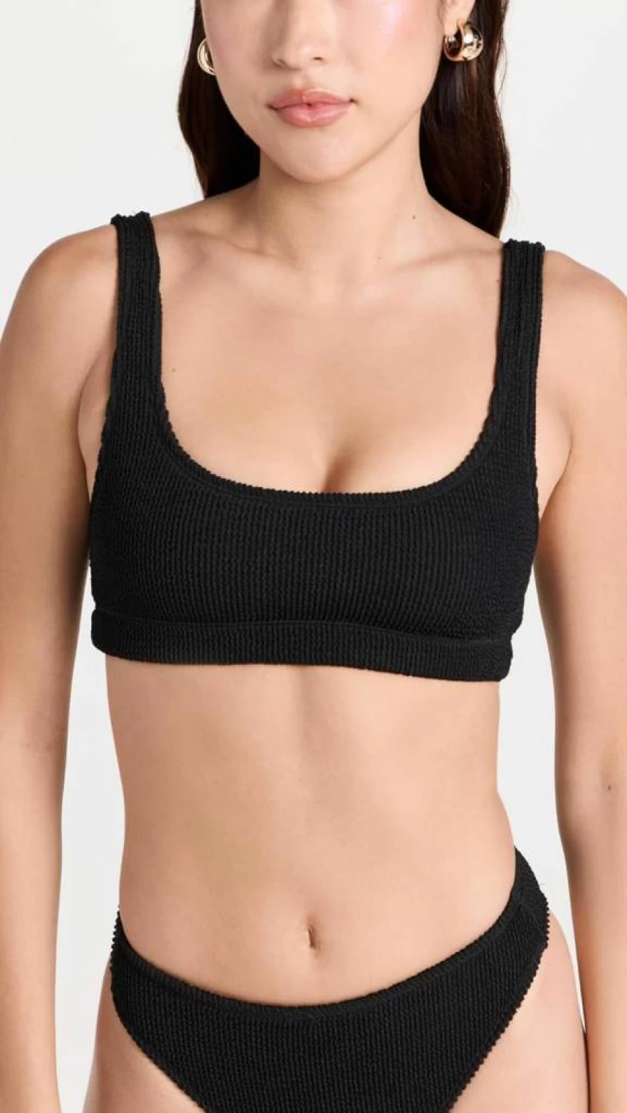 Good American Women's Scoop Bikini Top - Always Fits Comfort Swimwear