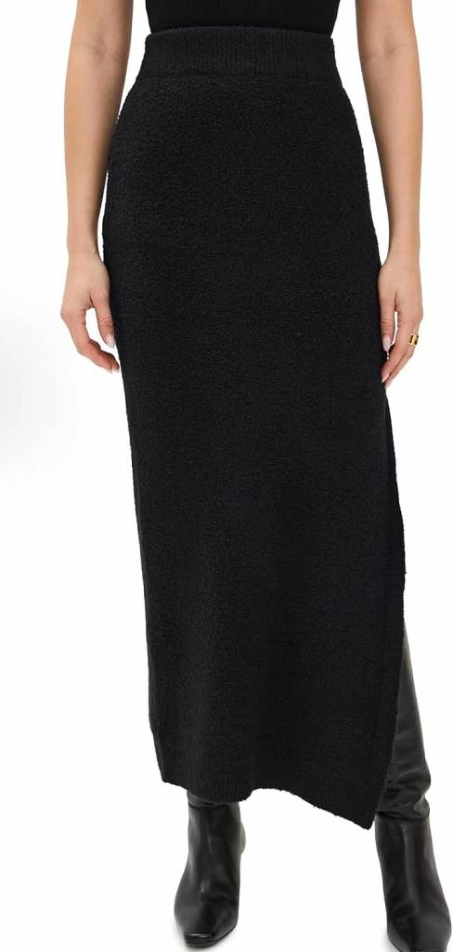 525 Women's Brianna Boucle Maxi Skirt - Elegant Textured Long Skirt for Women