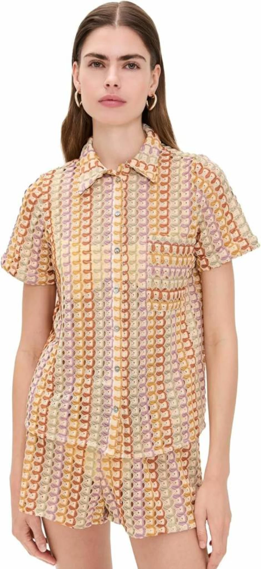 PALMACEA Women's Maya Viva Shirt - Stylish Floral Print Casual Blouse for Women