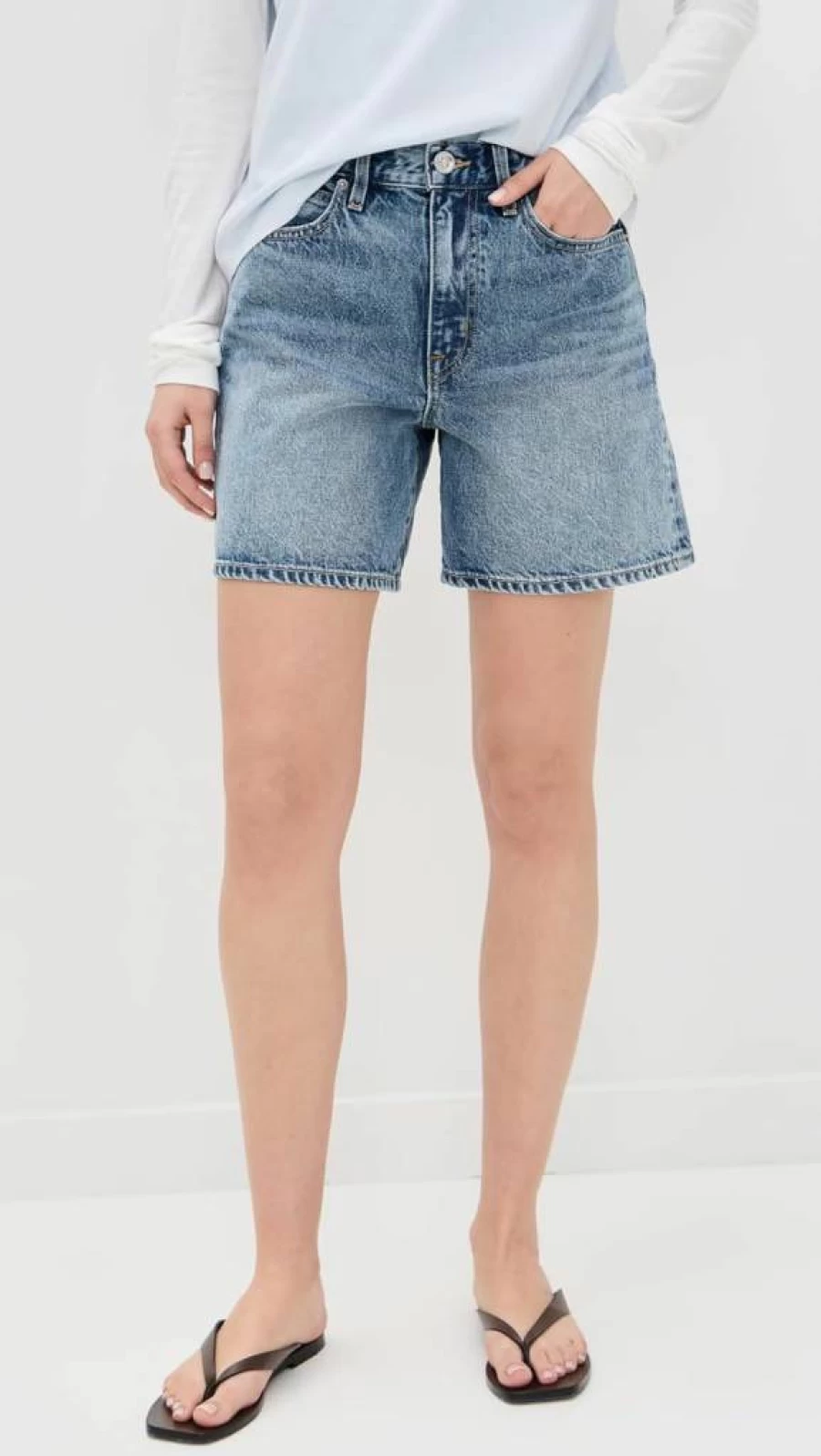 SLVRLAKE Women's High-Waisted Walker Shorts - Lightweight Comfort for Active Lifestyles