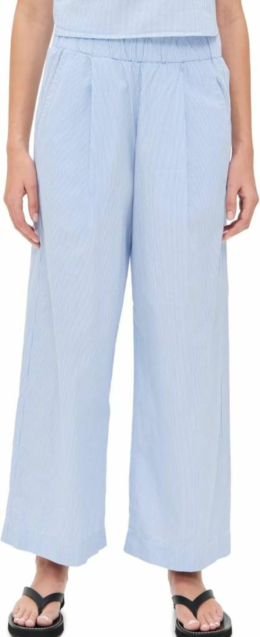 Stateside Women's James Pinstripe Poplin Pants - Classic Fit, High-Quality Fabric