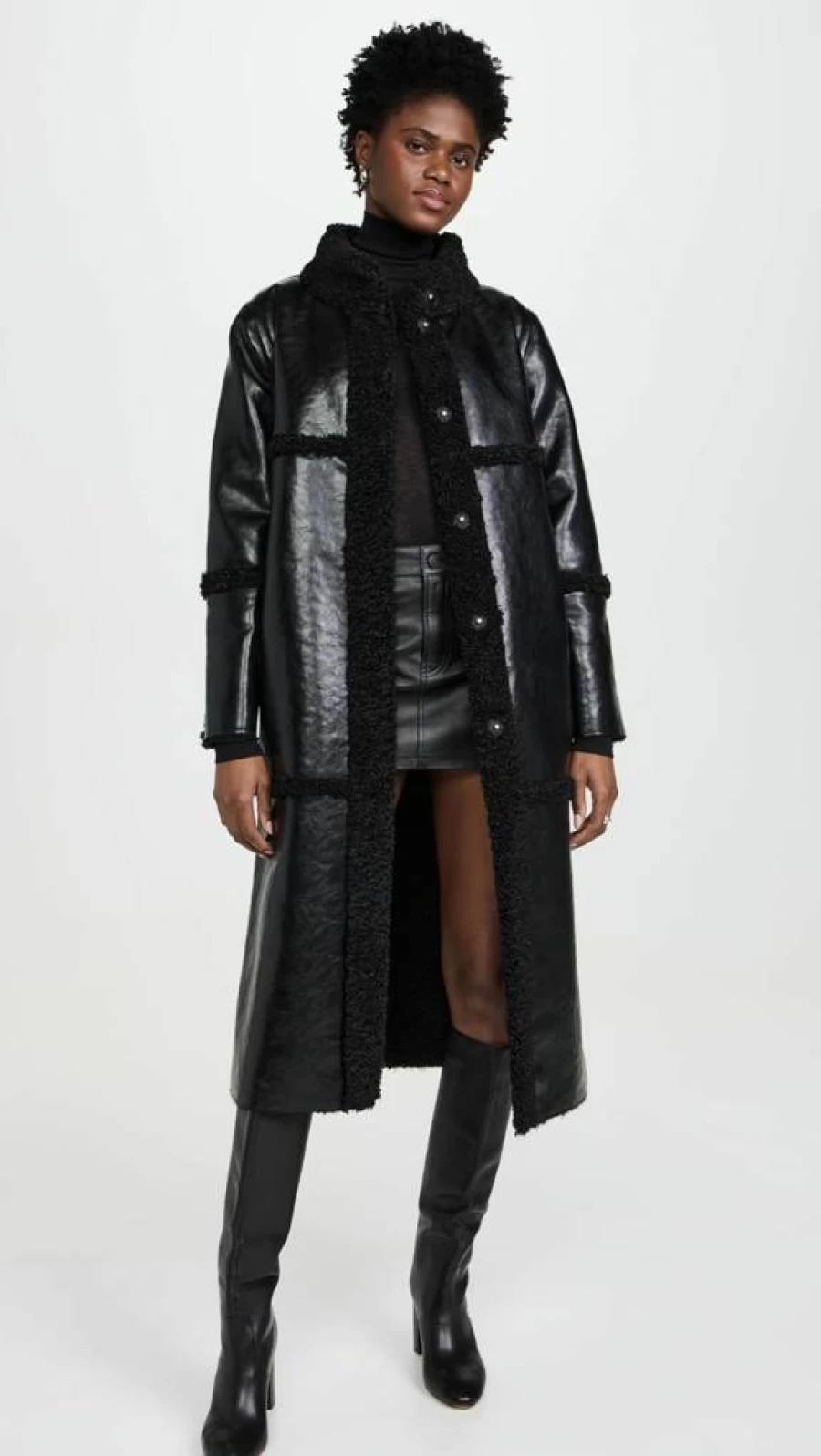 Apparis Women's Reversible Faux Shearling Tilly Coat - Winter Jacket with Dual Wear Design