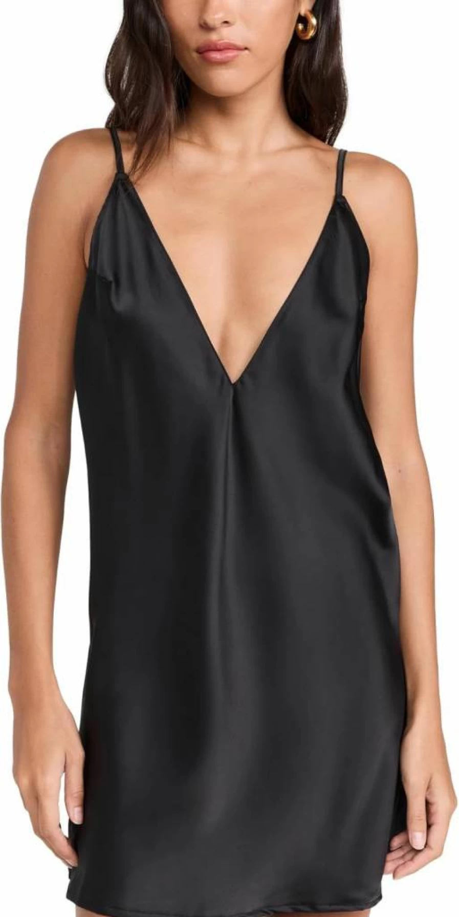 Bluebella Clea Satin Chemise for Women - Luxury Short Nightwear Lingerie