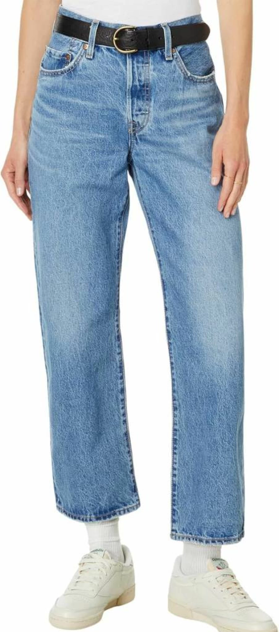 Levi's Women's 501 '90s High Rise Ankle Jeans - Classic Vintage Straight Leg Denim