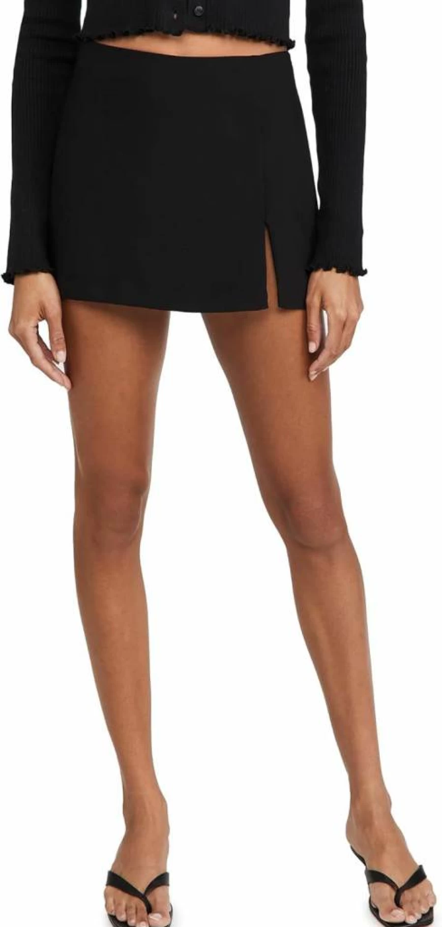Amanda Uprichard Women's Dale High-Waisted Stretch Skort with Pockets | Casual Tennis Skirt Shorts | Flowy A-Line Mini Skirt for Summer