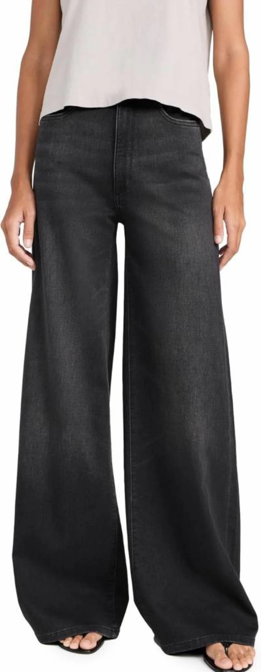 DL1961 Women's Hepburn High Rise Wide Leg Jeans - Softwear Denim Size 32