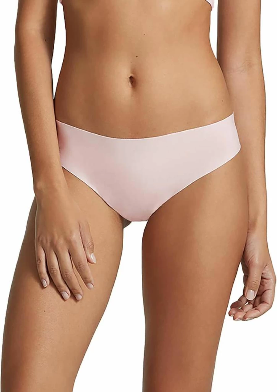 Commando Butter Mid-Rise Thong - Silky Soft No Show Underwear with Raw-Cut Edges, Machine Washable Comfort