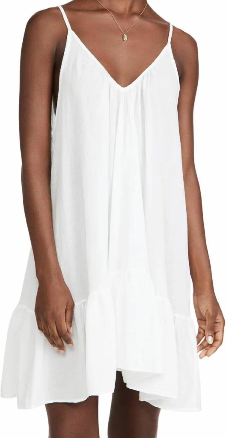 9SEED Women's St Tropez Ruffle Mini Dress - Floral Summer Beach Dress with Ruffled Hem