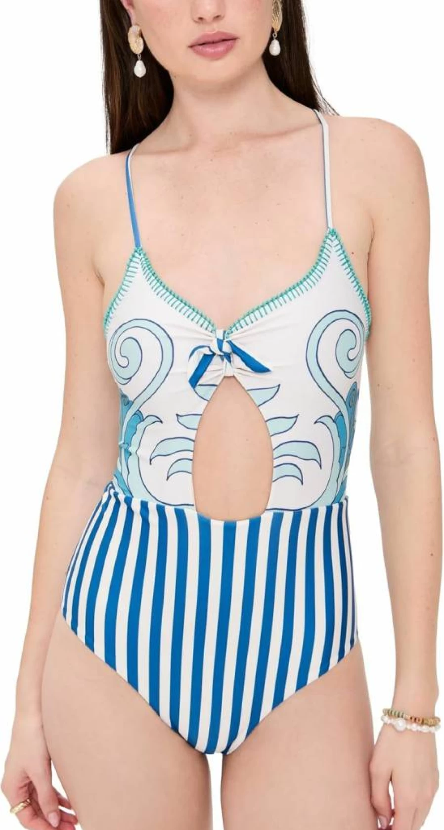 Carolina K Women's Roxxi One-Piece Swimsuit | Chic Designer Beachwear