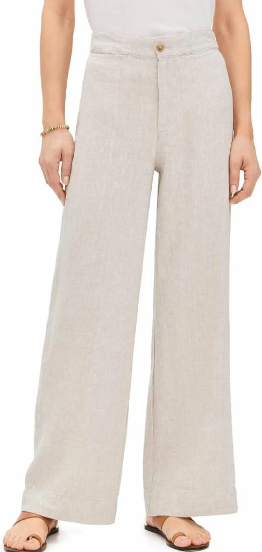 Faherty Women's Linen Sun Cruiser Pants - Lightweight Summer Beach Casual Trousers
