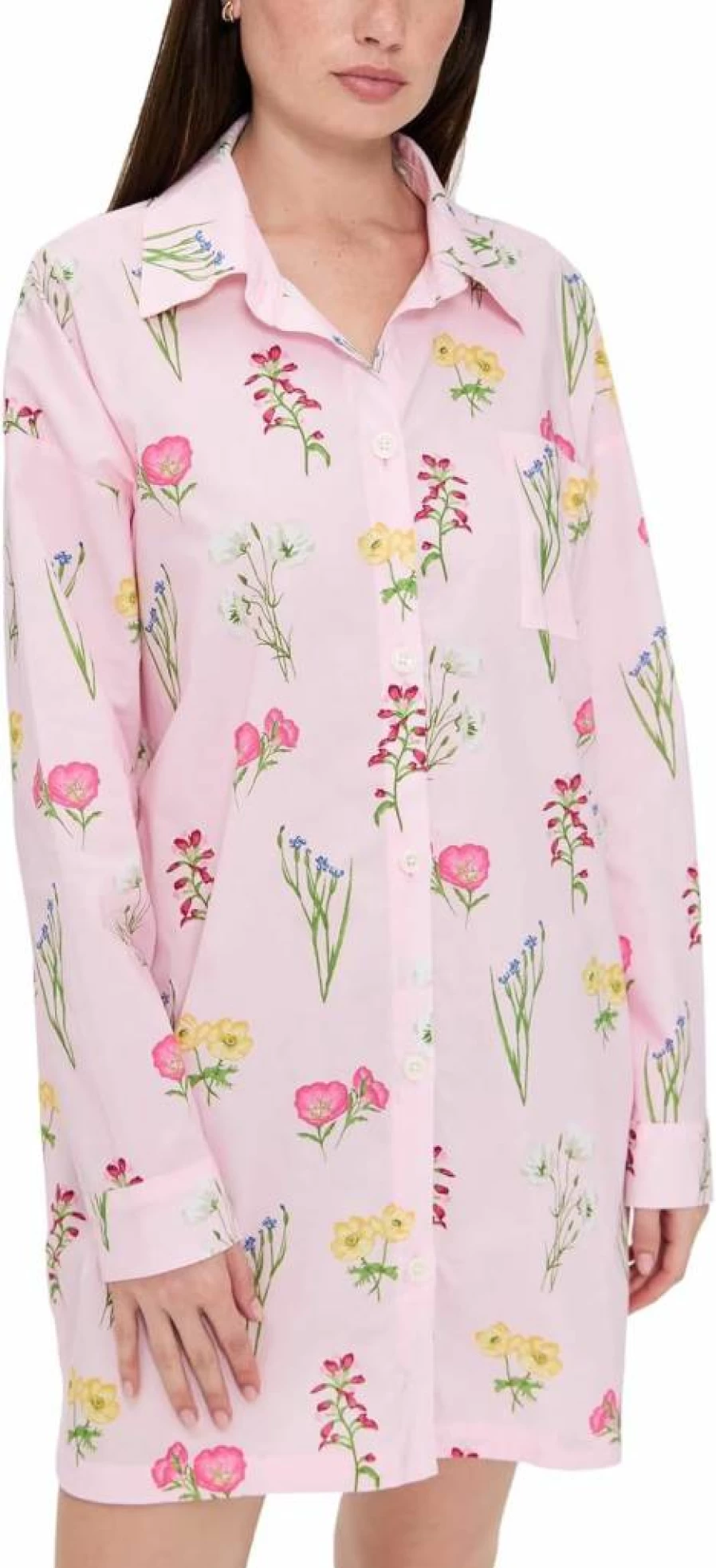 BedHead Pajamas Women's Cotton Poplin High-Low Sleepshirt - Comfortable & Stylish Nightwear