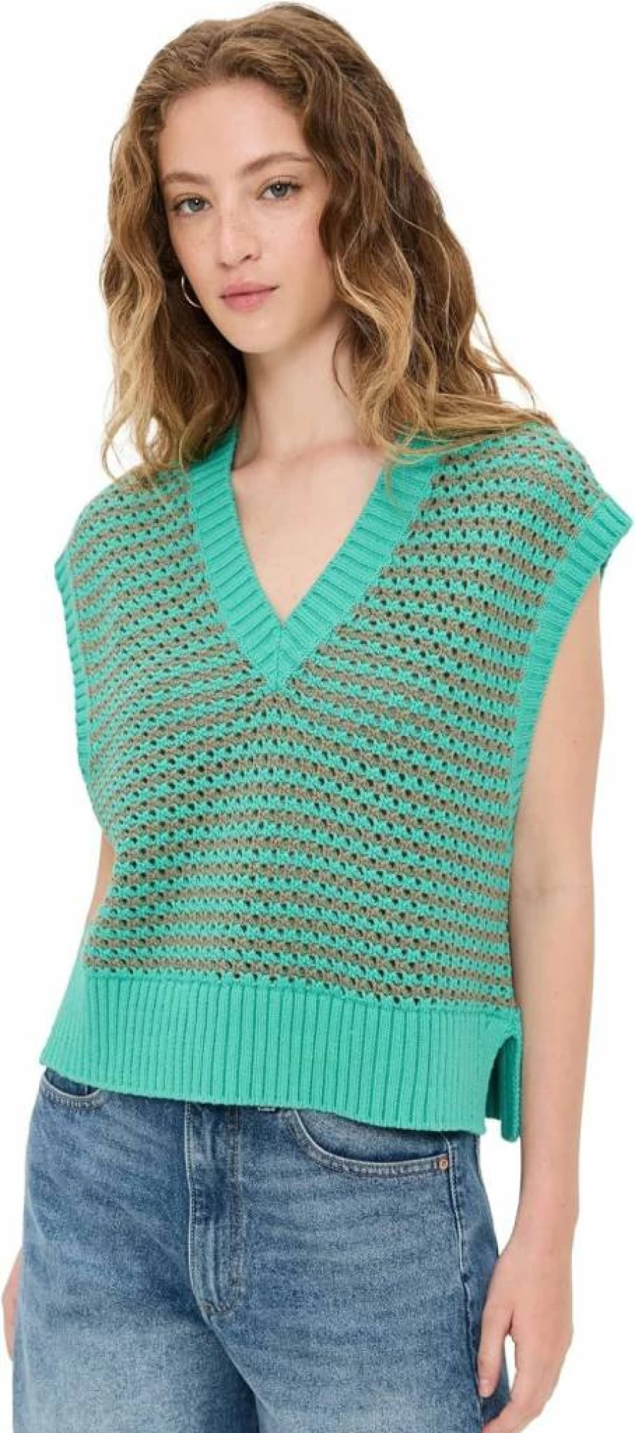 STAUD Americana Sweater for Women - Vintage-Inspired Knit Top