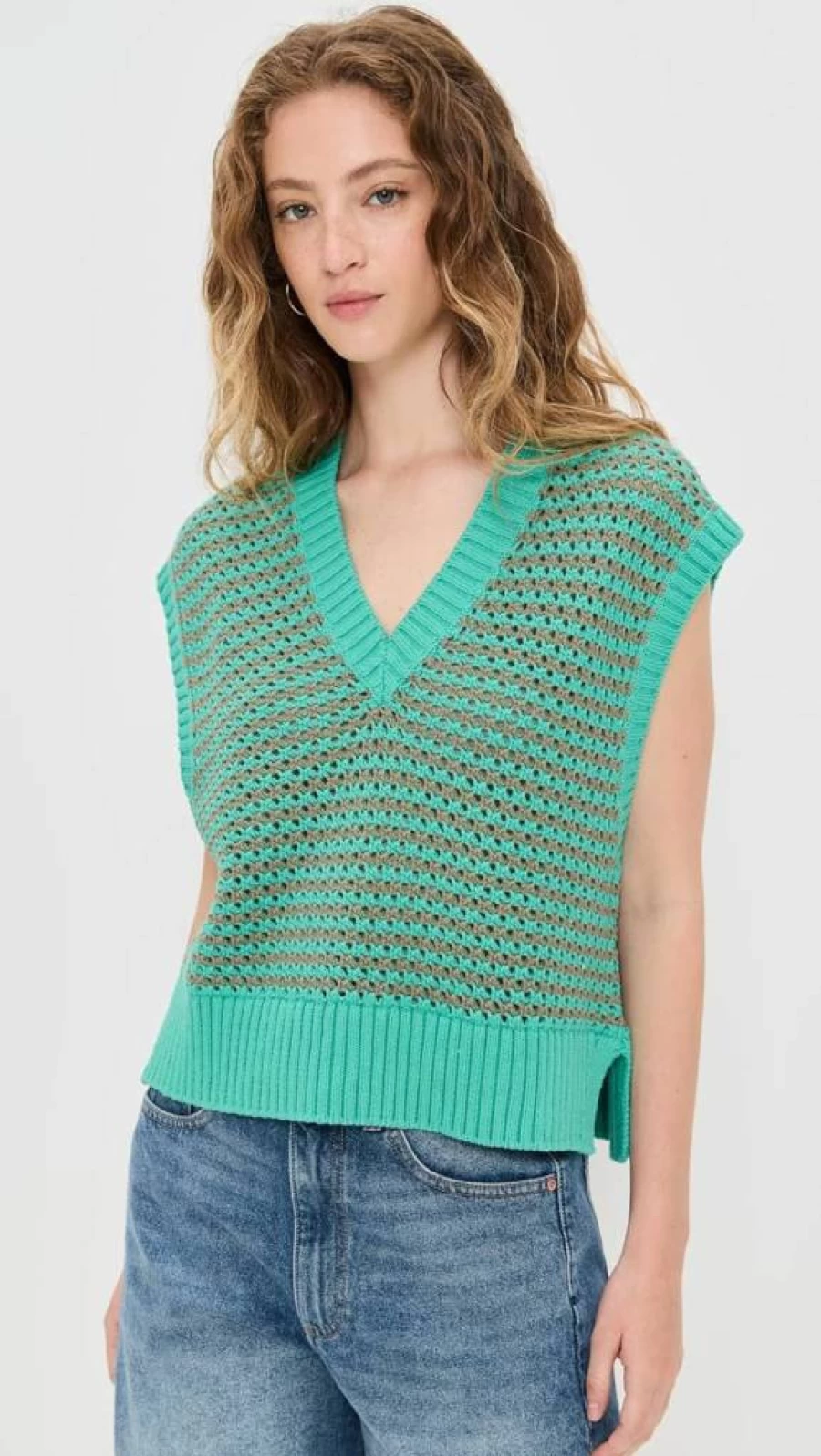 STAUD Americana Sweater for Women - Vintage-Inspired Knit Top
