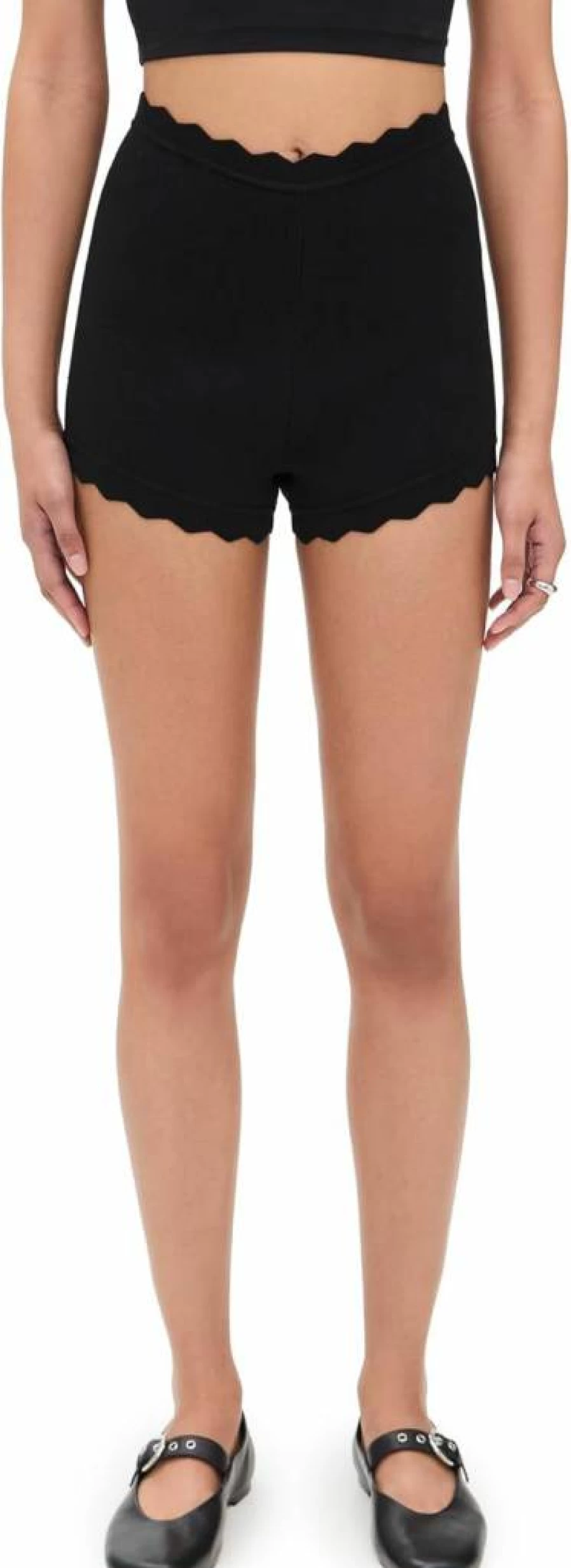 NIA Women's Mazzy Knit Shorts - Comfortable Stretchy High-Waisted Summer Casual Shorts