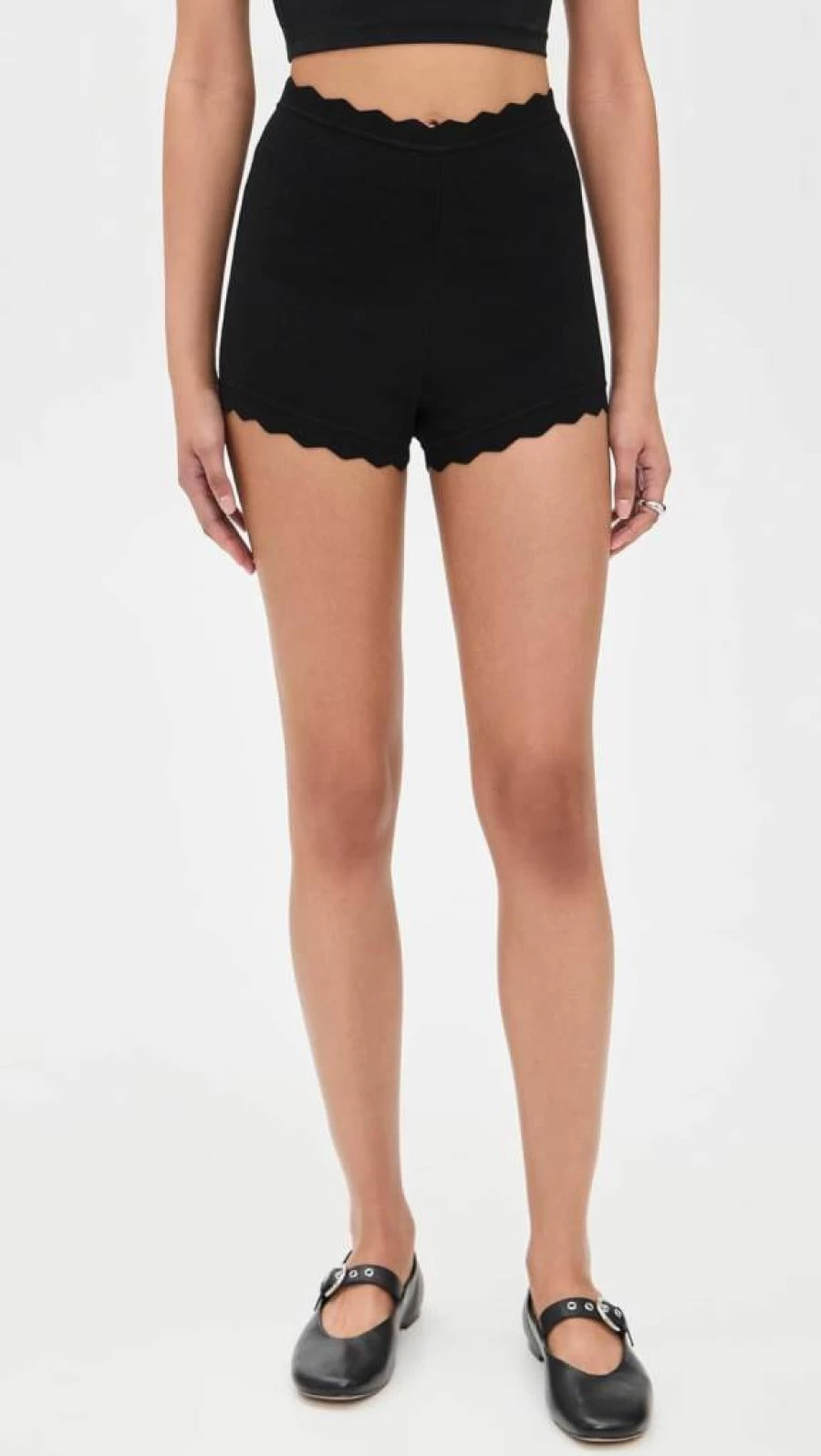 NIA Women's Mazzy Knit Shorts - Comfortable Stretchy High-Waisted Summer Casual Shorts