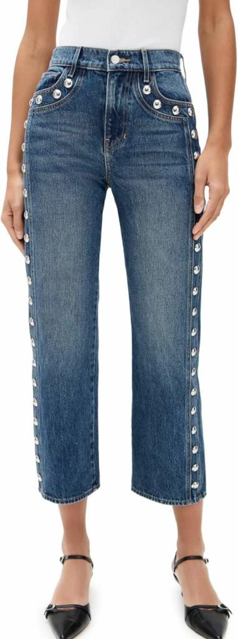 Veronica Beard Jean Women's Dylan High Rise Straight Ankle Jeans