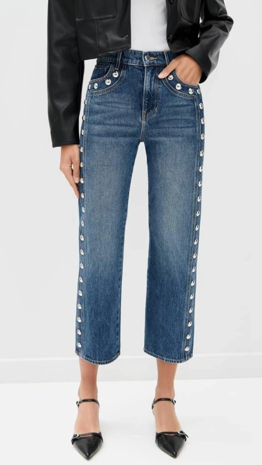 Veronica Beard Jean Women's Dylan High Rise Straight Ankle Jeans