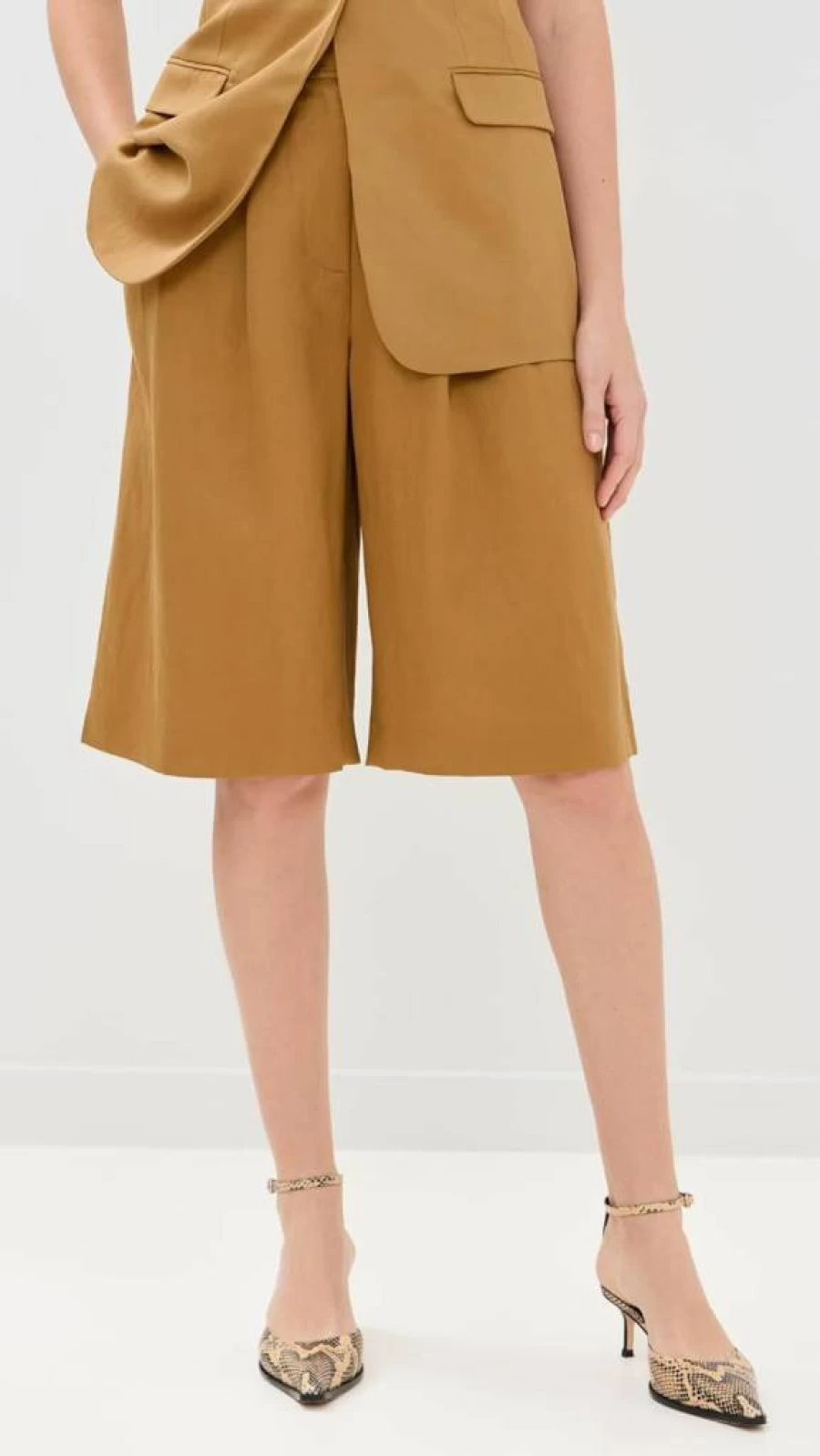 Ulla Johnson Women's Ashton High-Waisted Linen Shorts - Boho Chic Summer Casual Style