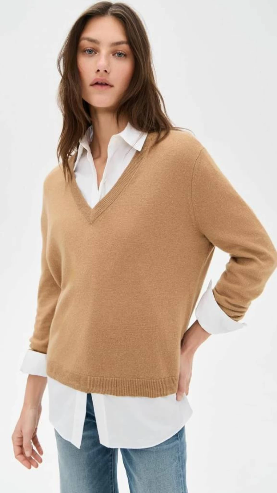 Jenni Kayne Women's Flynn Cashmere Sweater | Soft Luxurious Knitwear