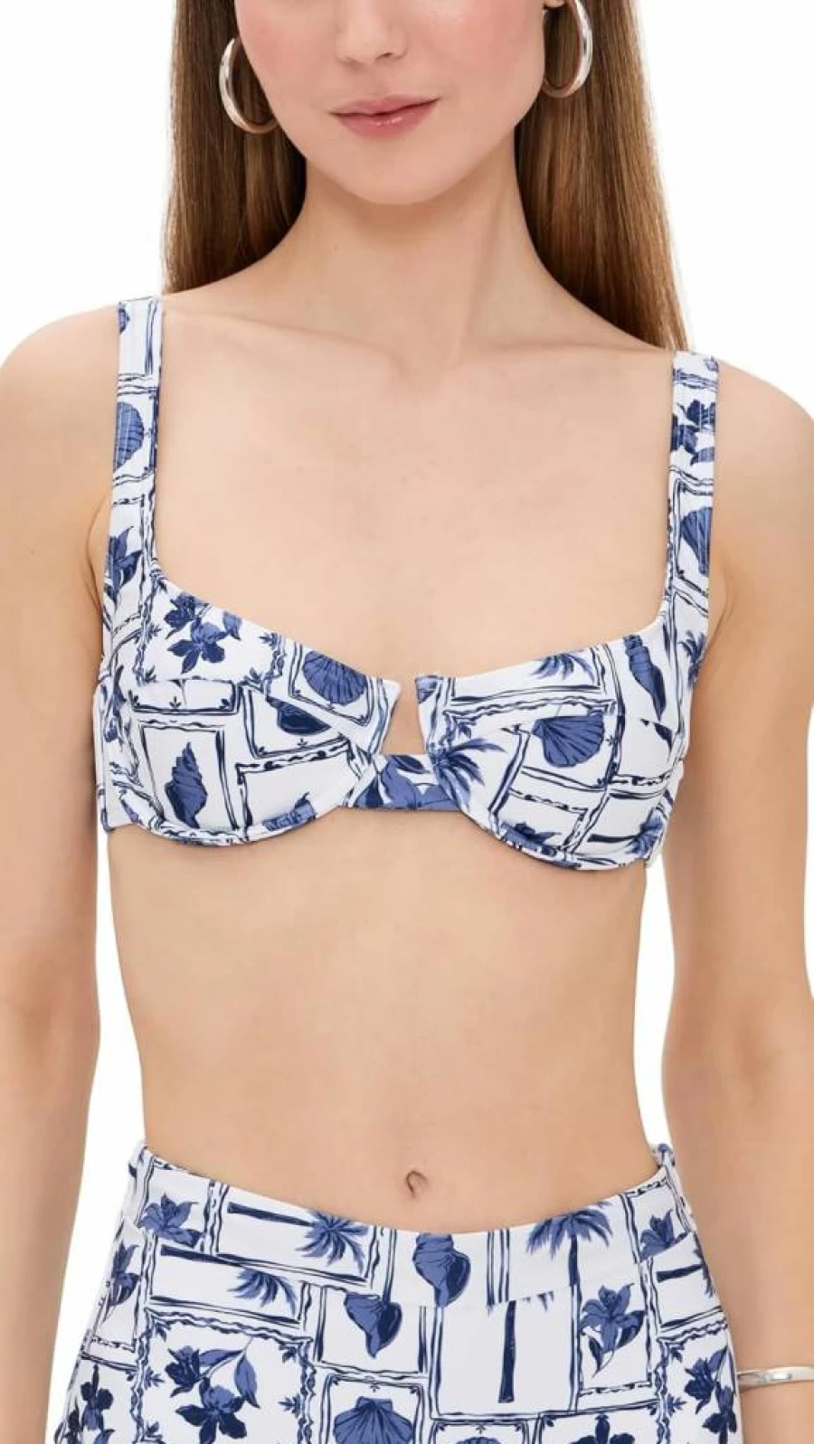 MINKPINK Women's Sylvie Bra Bikini Top - Floral Lace Bralette Swimwear for Women