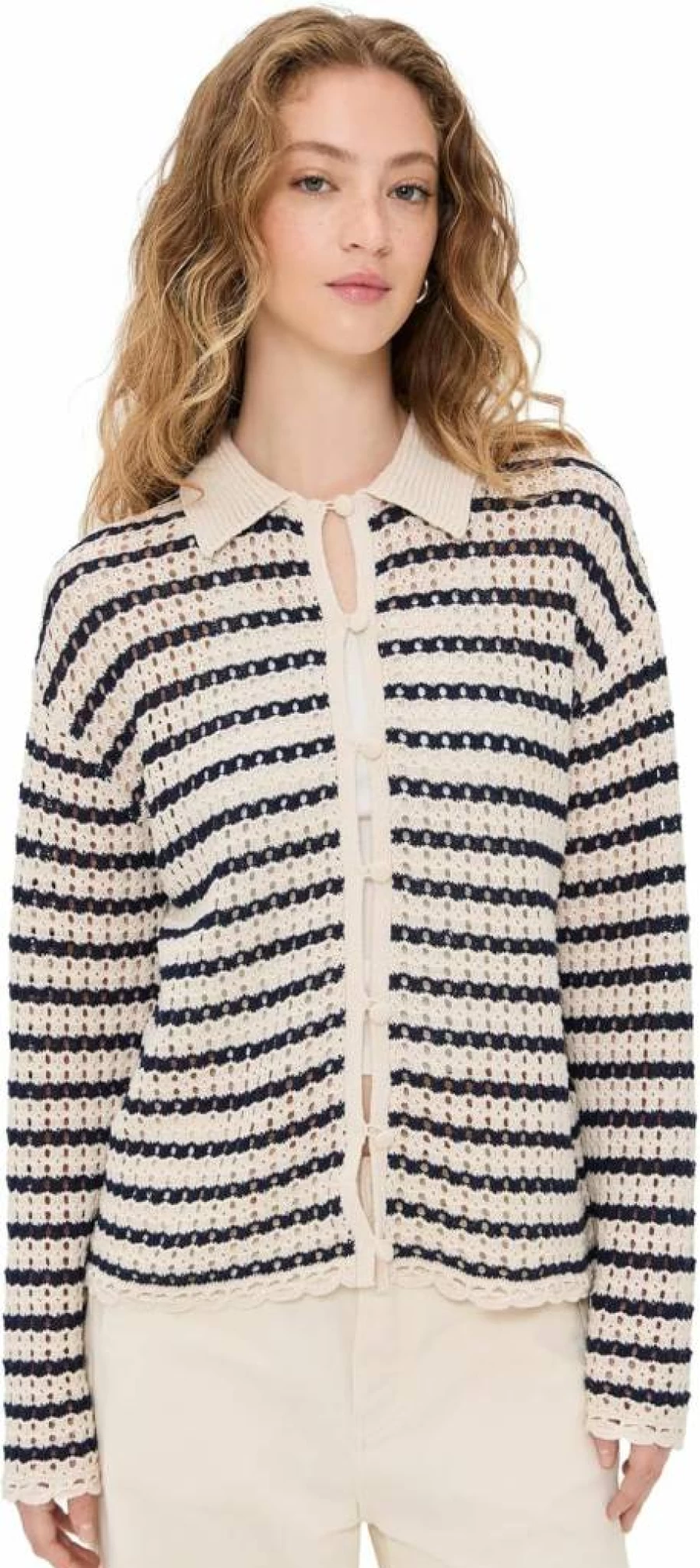 Rag & Bone Women's Khloe Striped Knit Cardigan Sweater