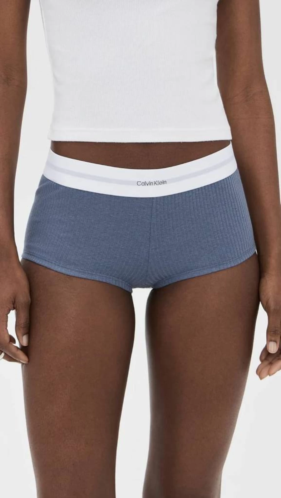 Calvin Klein Women's Modern Ribbed Boyshort Underwear | Comfortable Cotton Panties