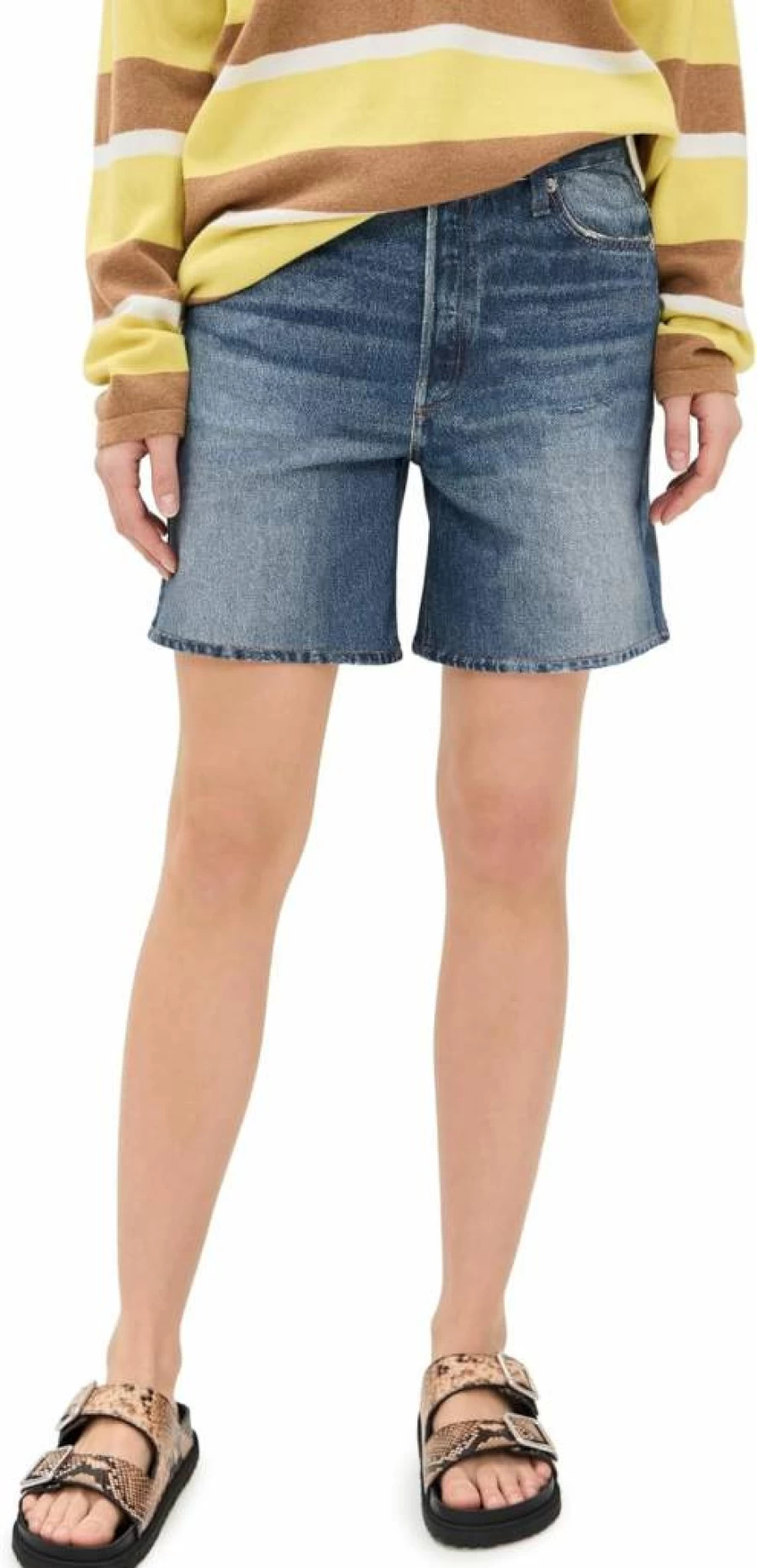 Rag & Bone Women's Miramar Kaia High-Waisted Denim Shorts