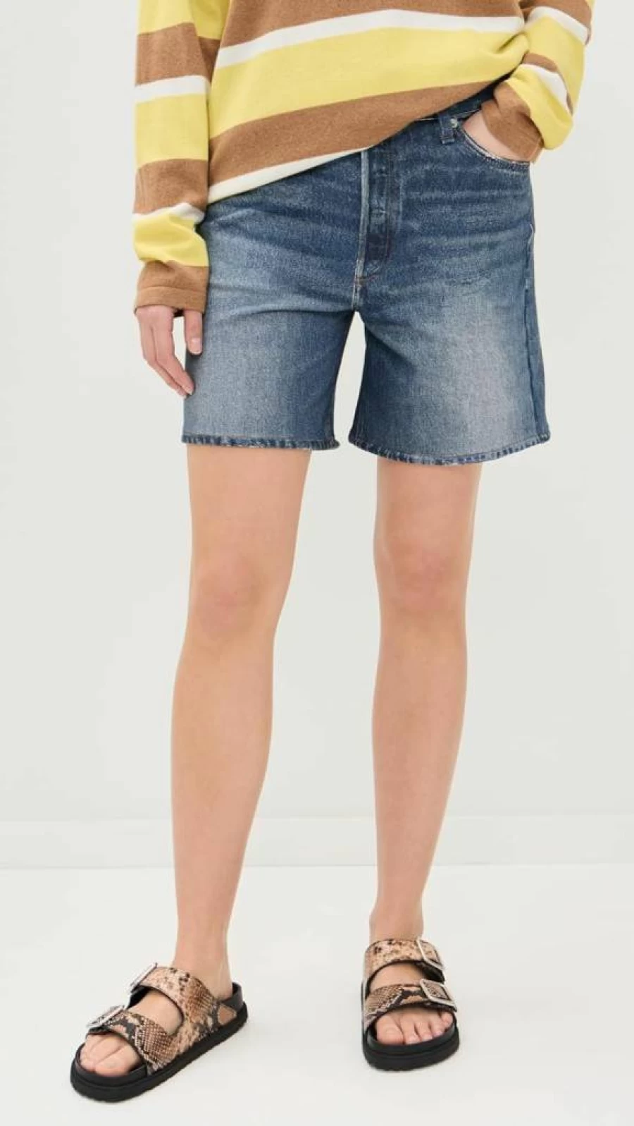 Rag & Bone Women's Miramar Kaia High-Waisted Denim Shorts