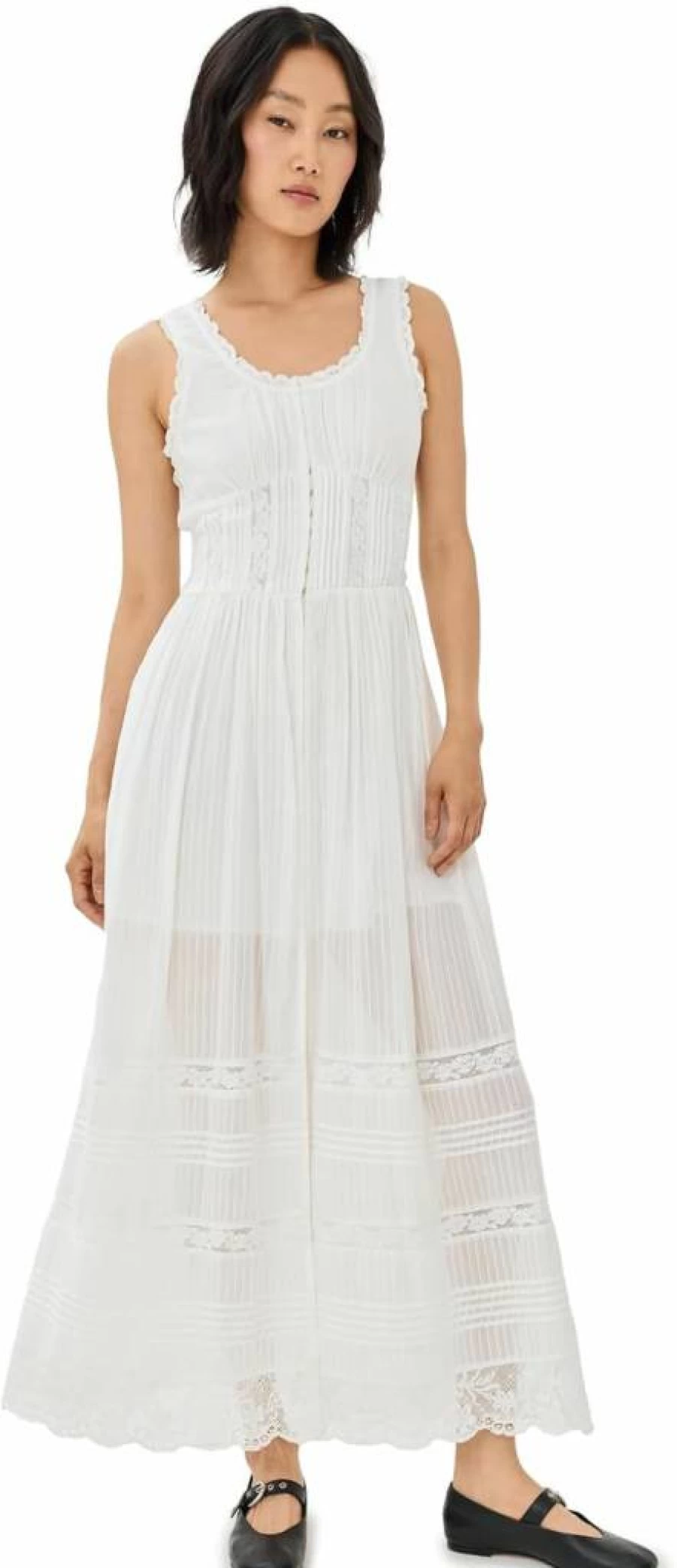 LOVESHACKFANCY Women's Santelle Floral Dress - Boho Chic Summer Dress
