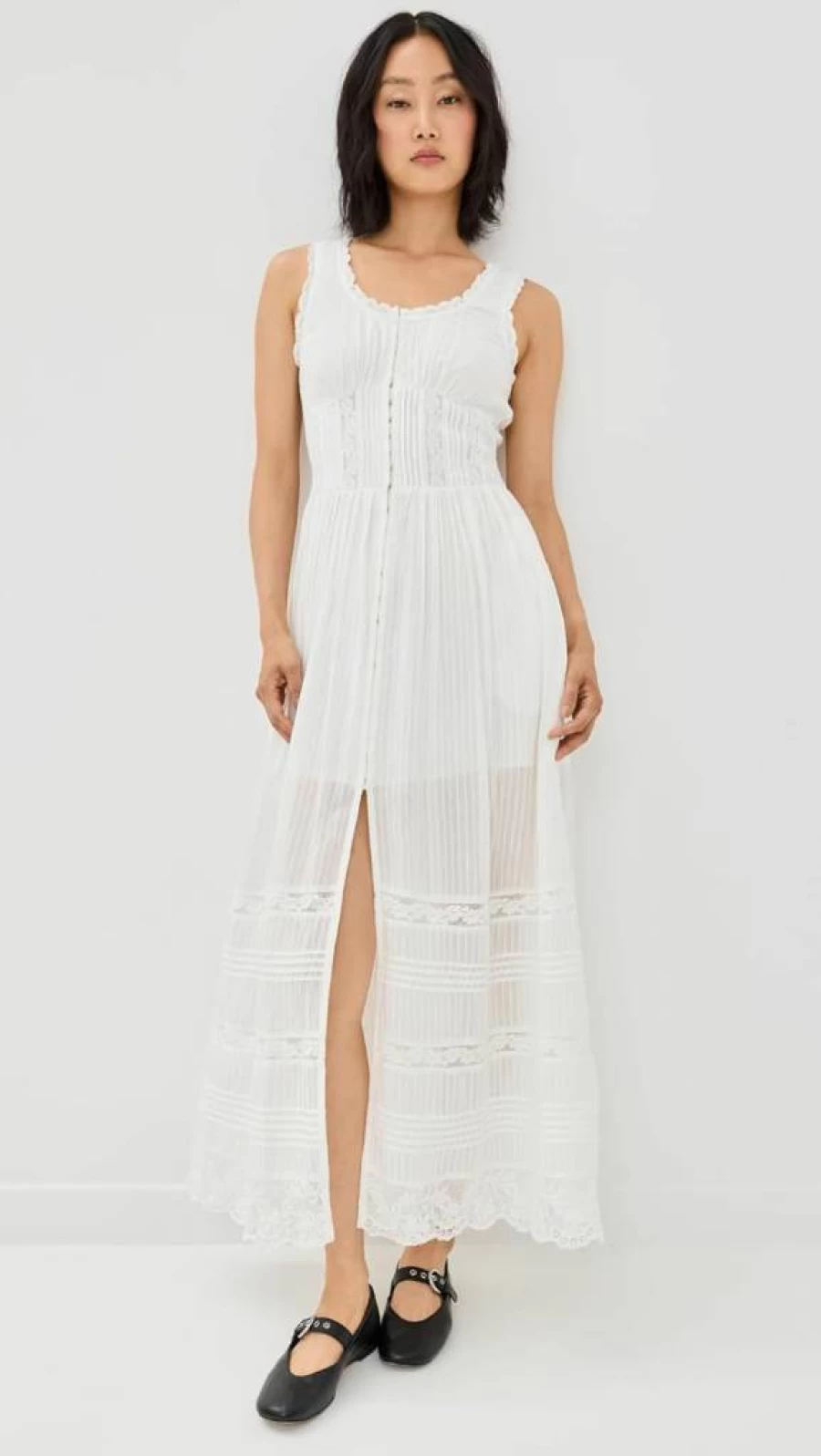 LOVESHACKFANCY Women's Santelle Floral Dress - Boho Chic Summer Dress