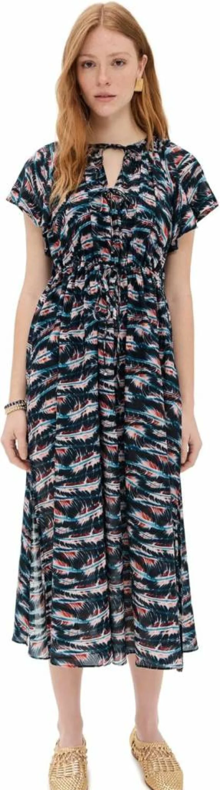 Ulla Johnson Women's Mikaela Beach Coverup - Floral Printed Summer Tunic Dress